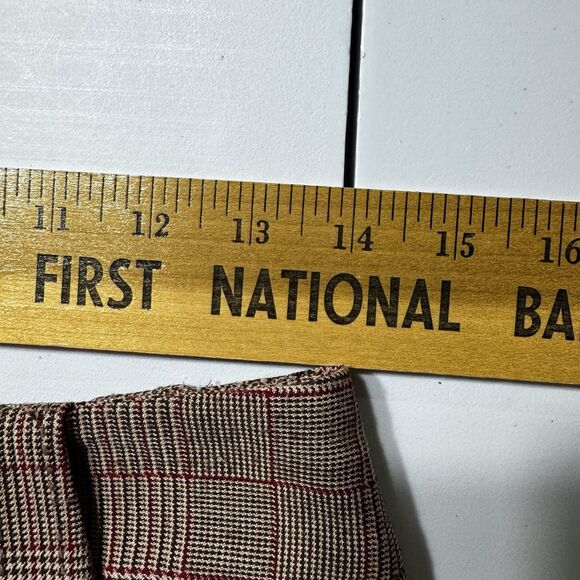 VTG 2000s Y2K MOSSIMO PLAID BOOTCUT DRESS PANTS BROWN/GREEN WOMENS 4 - Picture 8 of 11